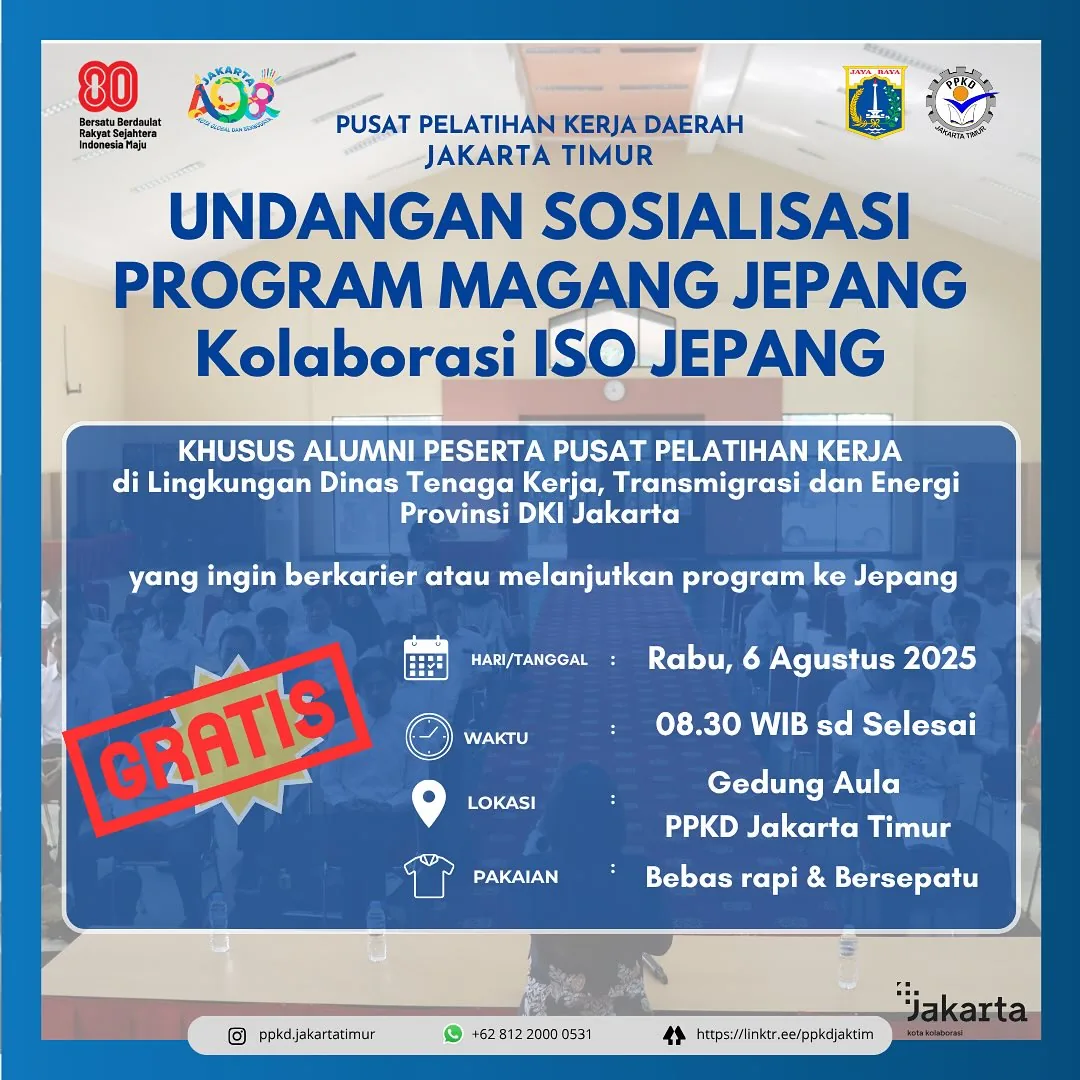 UNDANGAN SOSIALISASI PROGRAM MAGANG JEPANG – PPKD KABUPATEN NIAS BARAT